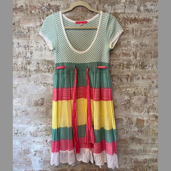 Manoush Color Block Knit Dress | Small - Picture 1 of 6
